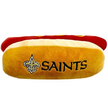 New Orleans Saints- Plush Hot Dog Toy
